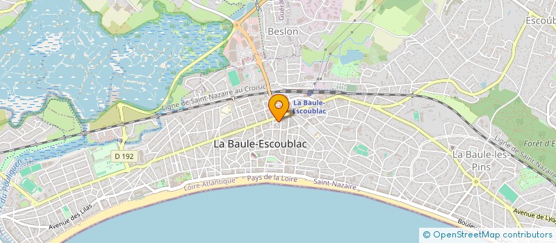 localisation de l'entreprise MONSIEUR PASCAL GUENO à LA BAULE-ESCOUBLAC