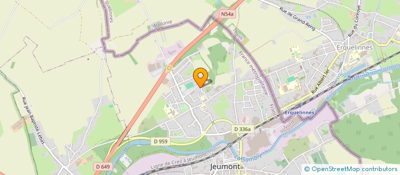 localisation de l'entreprise MONSIEUR PASCAL GUERIN  JEUMONT