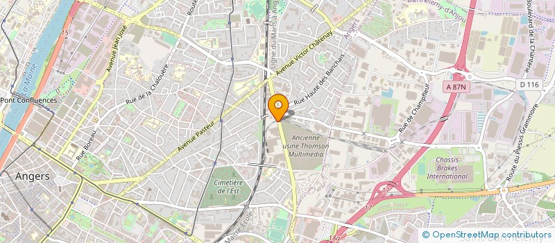 localisation de l'entreprise MONSIEUR PASCAL GUEZILLE à ANGERS