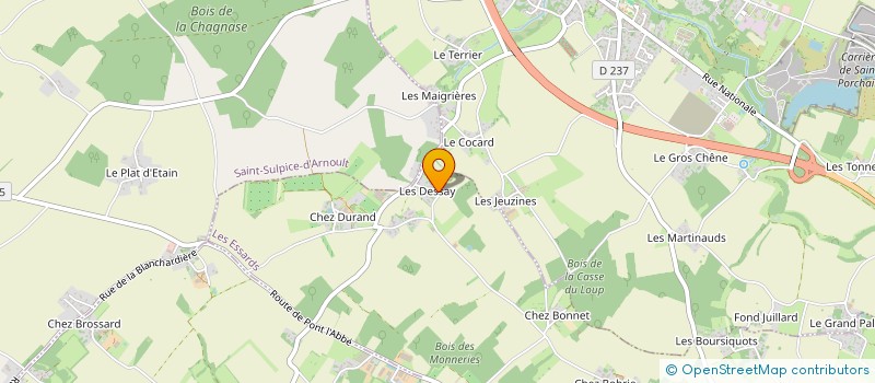 localisation de l'entreprise MONSIEUR PASCAL GUIBERT à LES ESSARDS