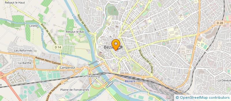 localisation de l'entreprise MONSIEUR PASCAL GUIDICELLI à BEZIERS