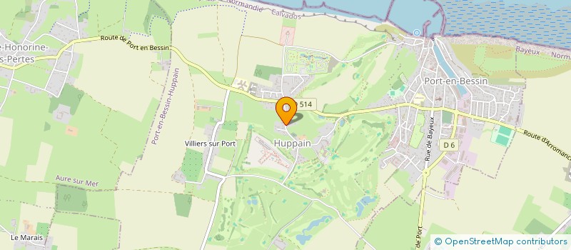 localisation de l'entreprise MONSIEUR PASCAL GUILBERT  PORT-EN-BESSIN-HUPPAIN