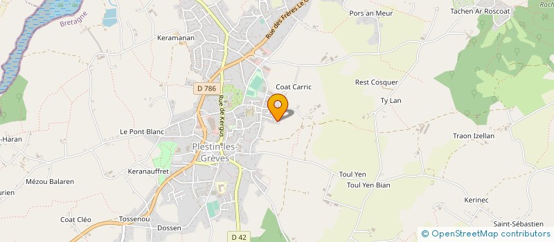 localisation de l'entreprise MONSIEUR PASCAL GUILLABERT  PLESTIN-LES-GREVES