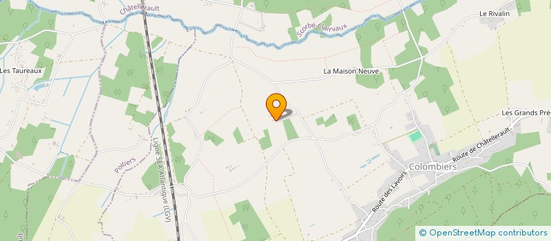 localisation de l'entreprise MONSIEUR PASCAL GUILLE à COLOMBIERS