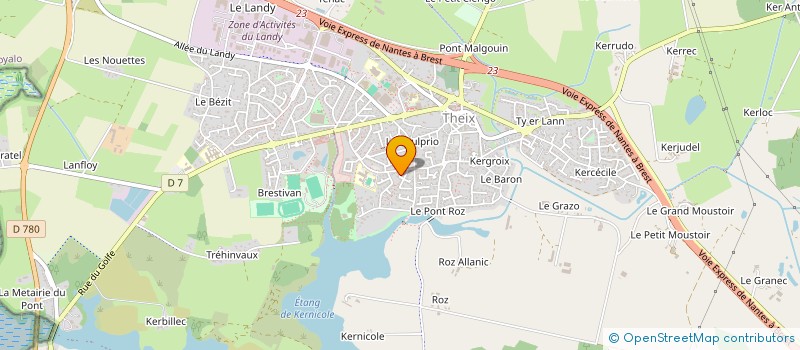 localisation de l'entreprise MONSIEUR PASCAL GUILLEMAIN  THEIX-NOYALO