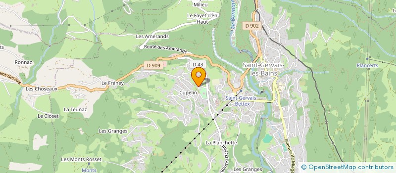 localisation de l'entreprise MONSIEUR PASCAL GUILLEVIN à SAINT-GERVAIS-LES-BAINS