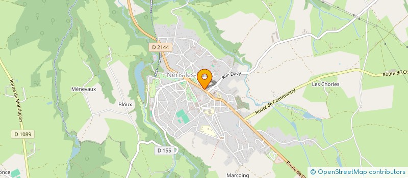 localisation de l'entreprise MONSIEUR PASCAL GUIMARAES à NERIS-LES-BAINS