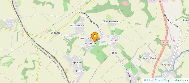 localisation de l'entreprise MONSIEUR PASCAL GUIMBERTEAU à MONTIGNAC-CHARENTE