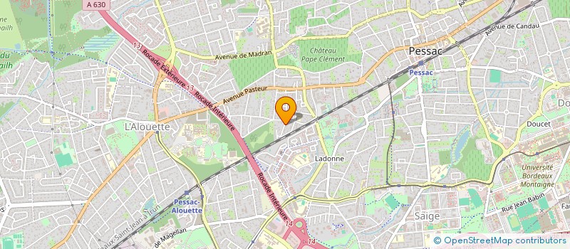 localisation de l'entreprise MONSIEUR PASCAL GUINARD  PESSAC