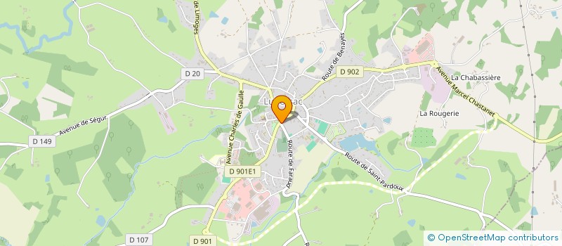 localisation de l'entreprise MONSIEUR PASCAL GUINDRE  LUBERSAC