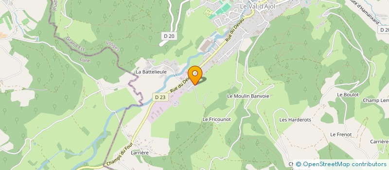 localisation de l'entreprise MONSIEUR PASCAL GUSTIN  LE VAL-D'AJOL