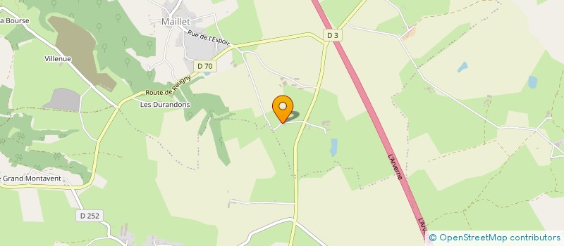 localisation de l'entreprise MONSIEUR PASCAL GUYONNET  VALLON-EN-SULLY