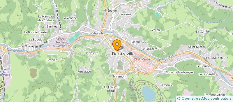 localisation de l'entreprise MONSIEUR PASCAL HALTE  DECAZEVILLE