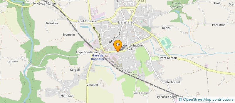 localisation de l'entreprise MONSIEUR PASCAL HASCOET à BANNALEC