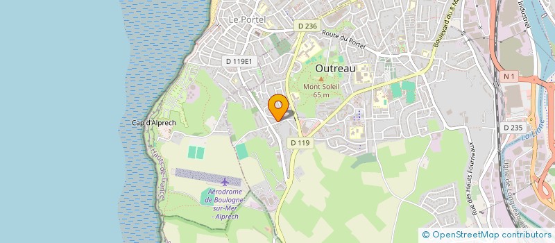 localisation de l'entreprise MONSIEUR PASCAL HAUSSOULIER  OUTREAU