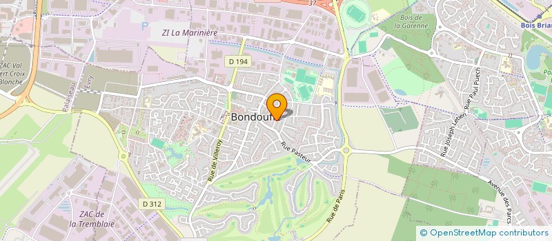 localisation de l'entreprise MONSIEUR PASCAL HEDIN à BONDOUFLE