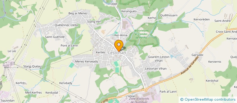 localisation de l'entreprise MONSIEUR PASCAL HELIAS  ERGUE-GABERIC