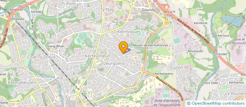 localisation de l'entreprise MONSIEUR PASCAL HEMERY à QUIMPER