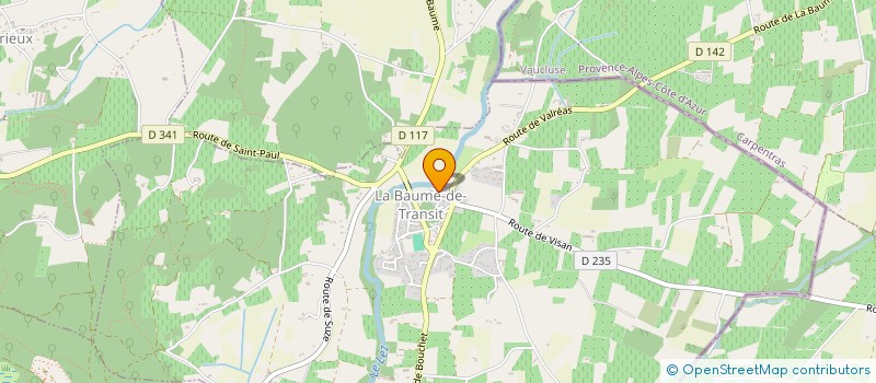 localisation de l'entreprise MONSIEUR PASCAL HENRI EDOUARD SUZZONI  LA BAUME-DE-TRANSIT