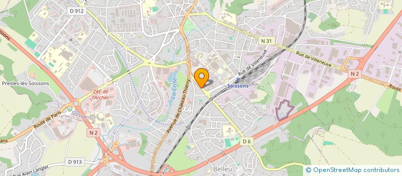 localisation de l'entreprise MONSIEUR PASCAL HENRY  BELLEU