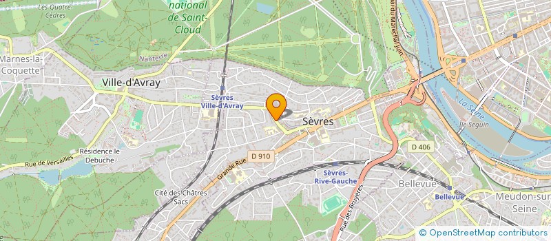 localisation de l'entreprise MONSIEUR PASCAL HENRY à SEVRES