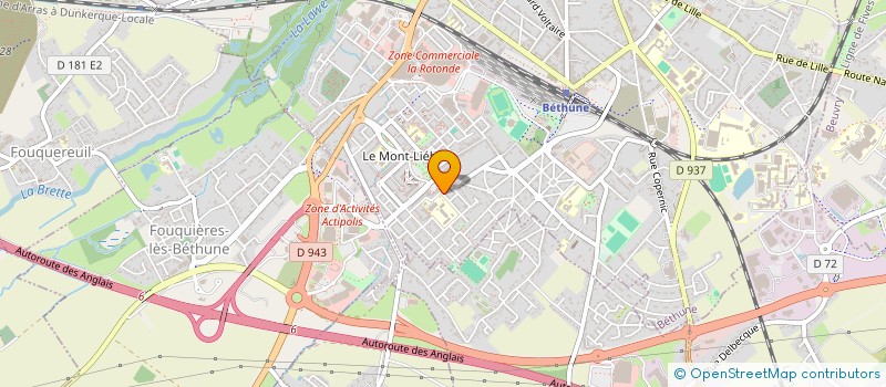 localisation de l'entreprise MONSIEUR PASCAL HERNOUT  BETHUNE