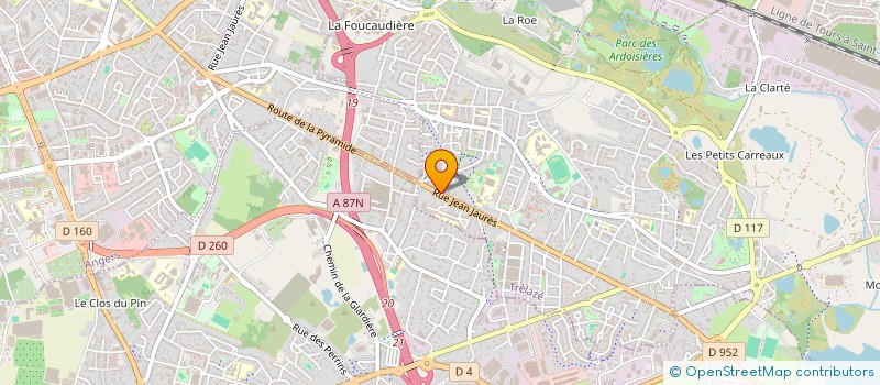 localisation de l'entreprise MONSIEUR PASCAL HERVE  TRELAZE