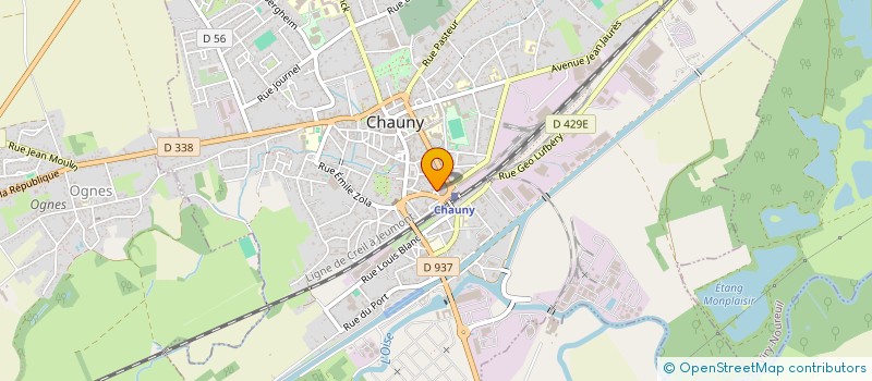 localisation de l'entreprise MONSIEUR PASCAL HIRSON à CHAUNY