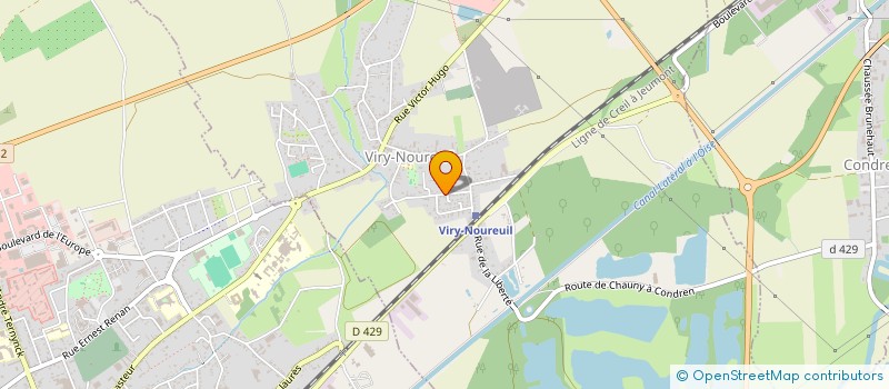 localisation de l'entreprise MONSIEUR PASCAL HIRSON  VIRY-NOUREUIL