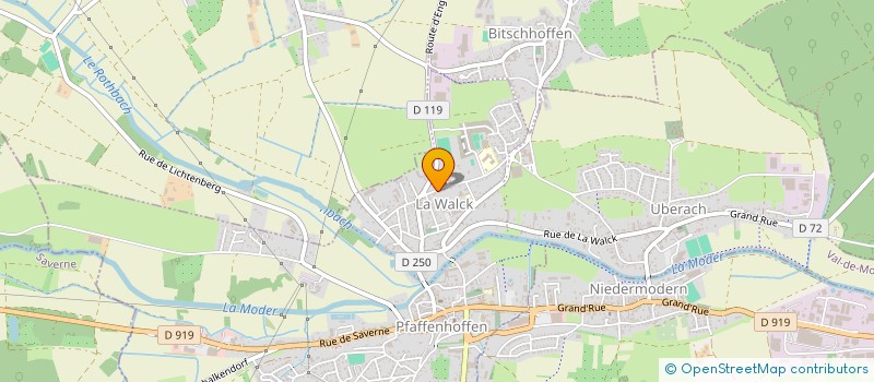 localisation de l'entreprise MONSIEUR PASCAL HOERTH  BITSCHHOFFEN