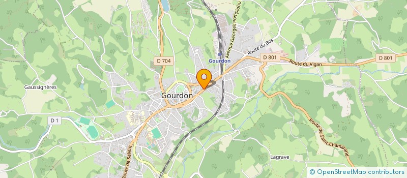 localisation de l'entreprise MONSIEUR PASCAL HOHENGARTEN  GOURDON