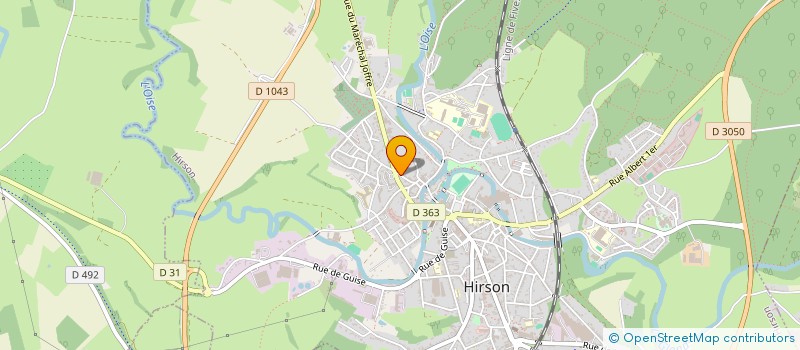 localisation de l'entreprise MONSIEUR PASCAL HOPIN  HIRSON