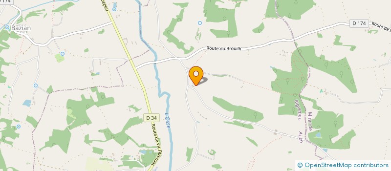 localisation de l'entreprise MONSIEUR PASCAL HOUERY  RIGUEPEU