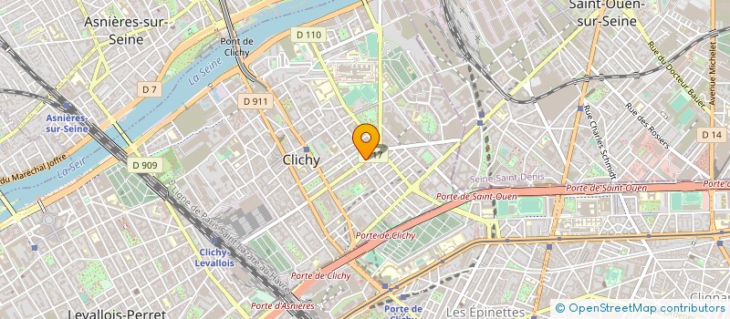 localisation de l'entreprise MONSIEUR PASCAL HOURIEZ à CLICHY
