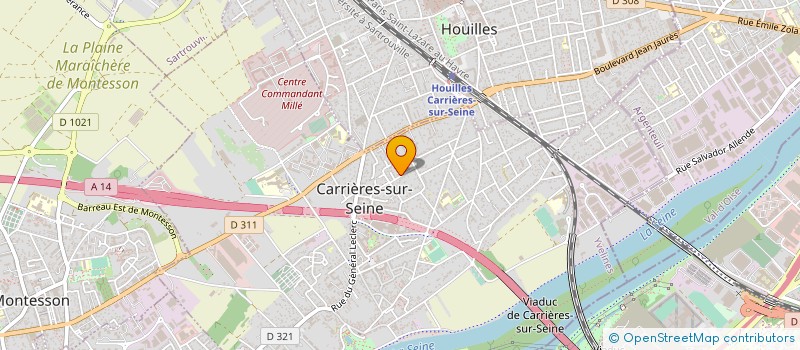 localisation de l'entreprise MONSIEUR PASCAL HOUSIAU  CARRIERES-SUR-SEINE