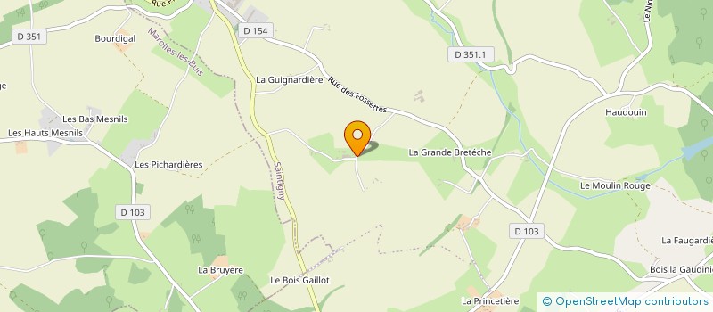 localisation de l'entreprise MONSIEUR PASCAL HOUVET à SAINTIGNY