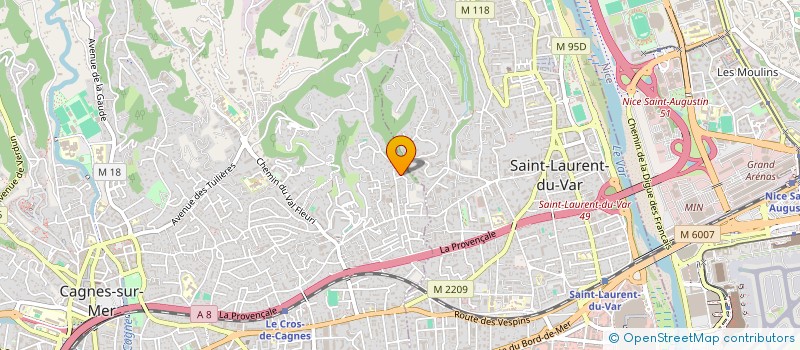 localisation de l'entreprise MONSIEUR PASCAL HUART  CAGNES-SUR-MER