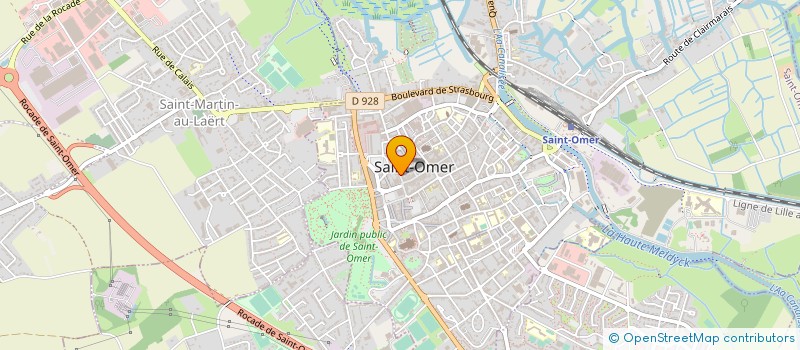 localisation de l'entreprise MONSIEUR PASCAL HUBERT  SAINT-OMER