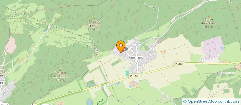 localisation de l'entreprise MONSIEUR PASCAL HUMBERT  GENNES