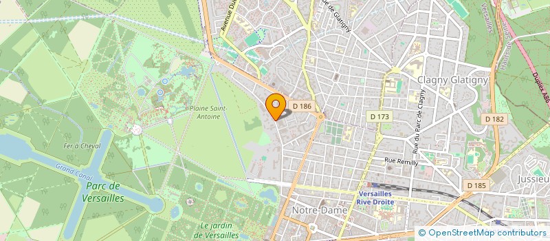 localisation de l'entreprise MONSIEUR PASCAL HYVERNAUD à VERSAILLES