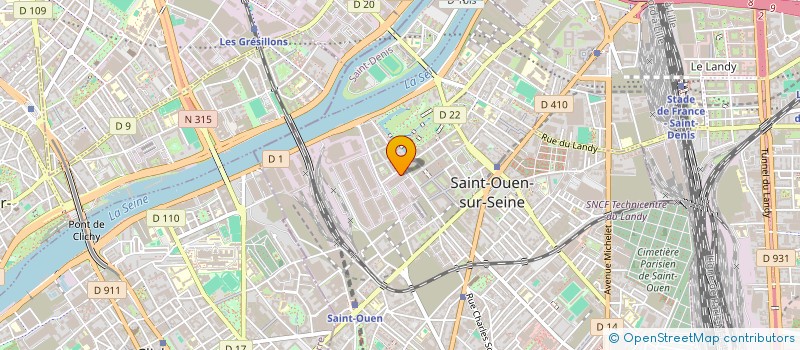 localisation de l'entreprise MONSIEUR PASCAL ISAMBARD  SAINT-OUEN-SUR-SEINE