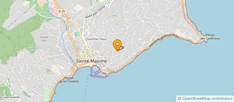 localisation de l'entreprise MONSIEUR PASCAL ISSERT à SAINTE-MAXIME