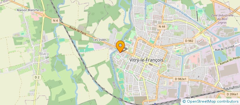 localisation de l'entreprise MONSIEUR PASCAL JACOTEZ à VITRY-LE-FRANCOIS