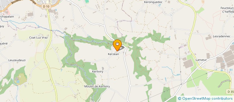 localisation de l'entreprise MONSIEUR PASCAL JAOUEN  CLEDER