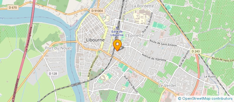 localisation de l'entreprise MONSIEUR PASCAL JAUD à LIBOURNE