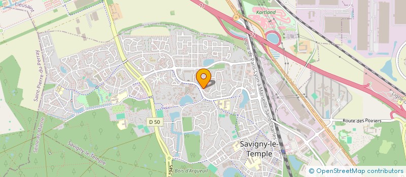 localisation de l'entreprise MONSIEUR PASCAL JEAN AURY  SAVIGNY-LE-TEMPLE