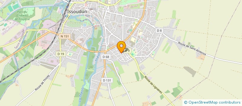 localisation de l'entreprise MONSIEUR PASCAL JEGLOT à ISSOUDUN