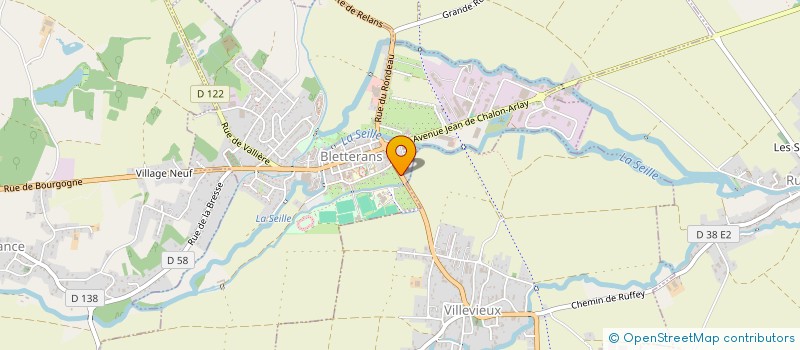 localisation de l'entreprise MONSIEUR PASCAL JOLIVET  BLETTERANS