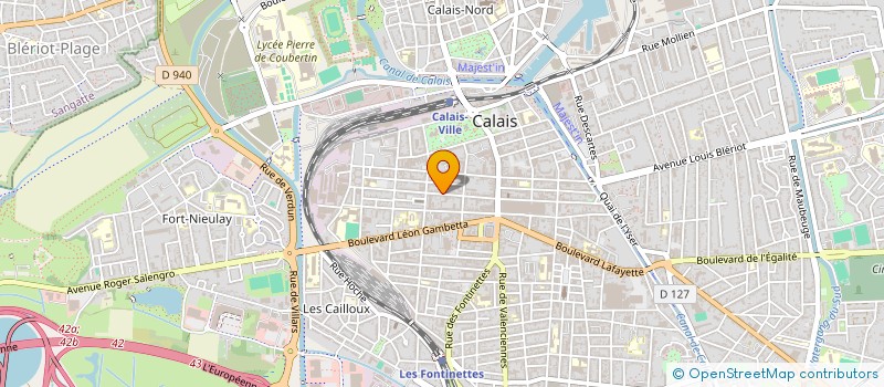 localisation de l'entreprise MONSIEUR PASCAL JOLY  CALAIS