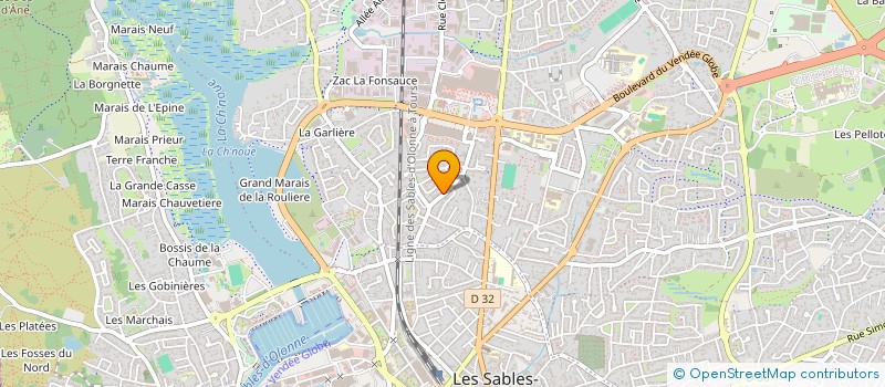 localisation de l'entreprise MONSIEUR PASCAL JOMEAU  LES SABLES-D'OLONNE